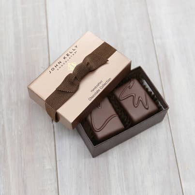 John Kelly Chocolates - 2 Pc Signature Handcrafted Semi-Sweet Chocolate Collection