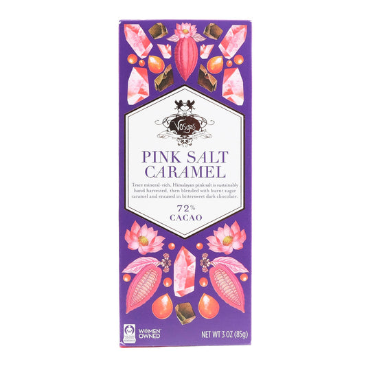 Dark Chocolate Bar w/ Himalayan Pink Salt & Caramel -Gourmet