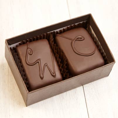 John Kelly Chocolates - 2 Pc Signature Handcrafted Semi-Sweet Chocolate Collection