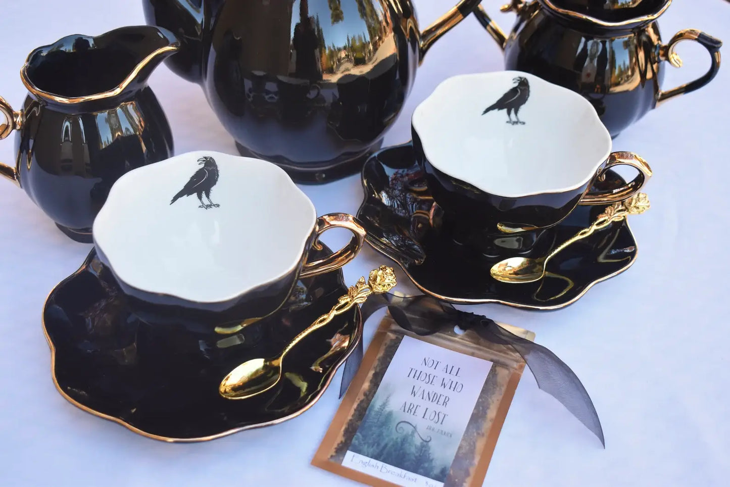 Madame Coco's Wicca Raven Teacup